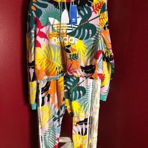 Tropical Adidas sweatsuit